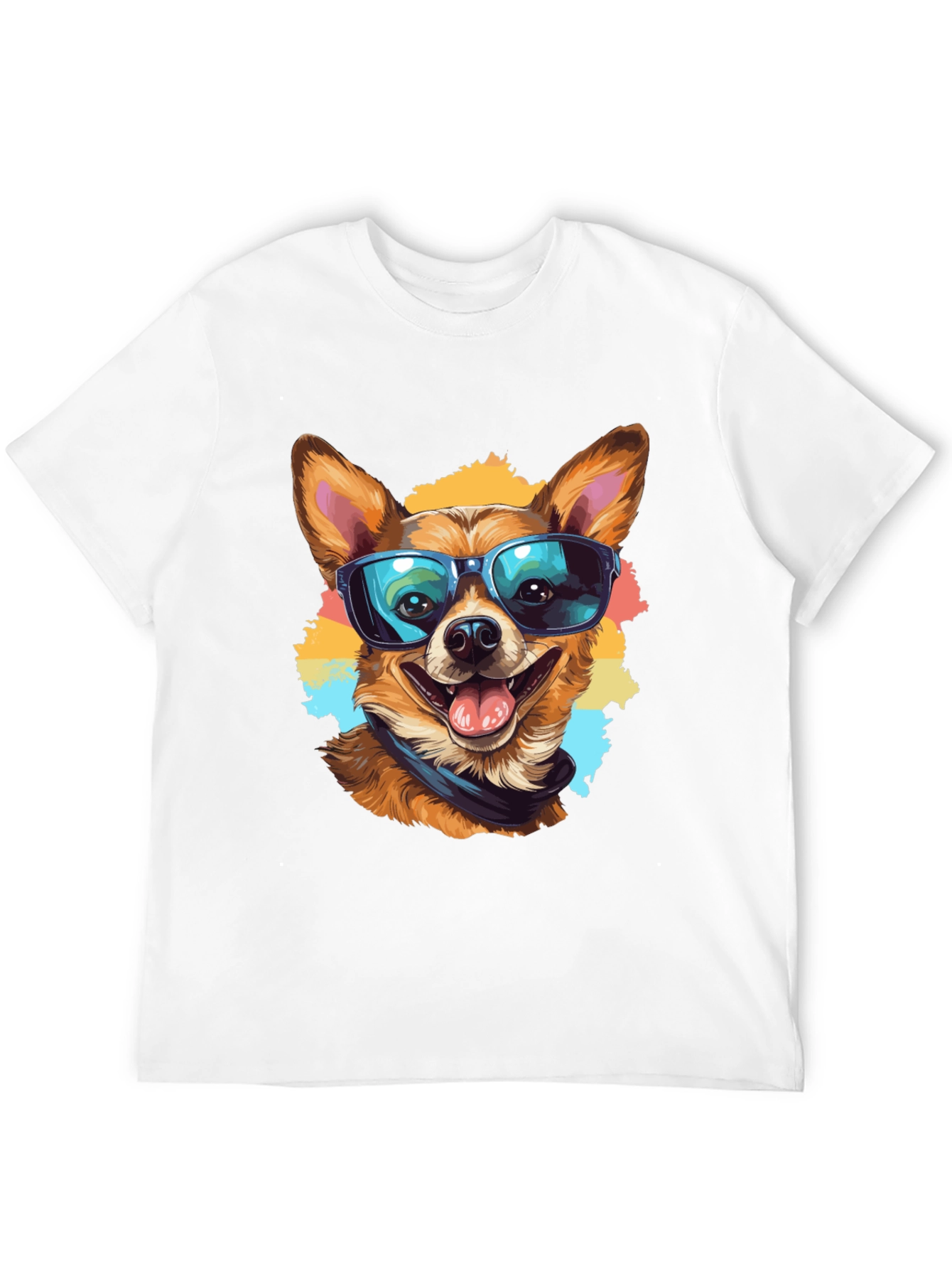 Cool Dog Graphic Tee - Black Cotton T-Shirt