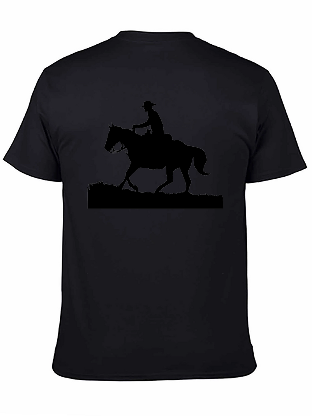 Cowboy Silhouette Black T-Shirt