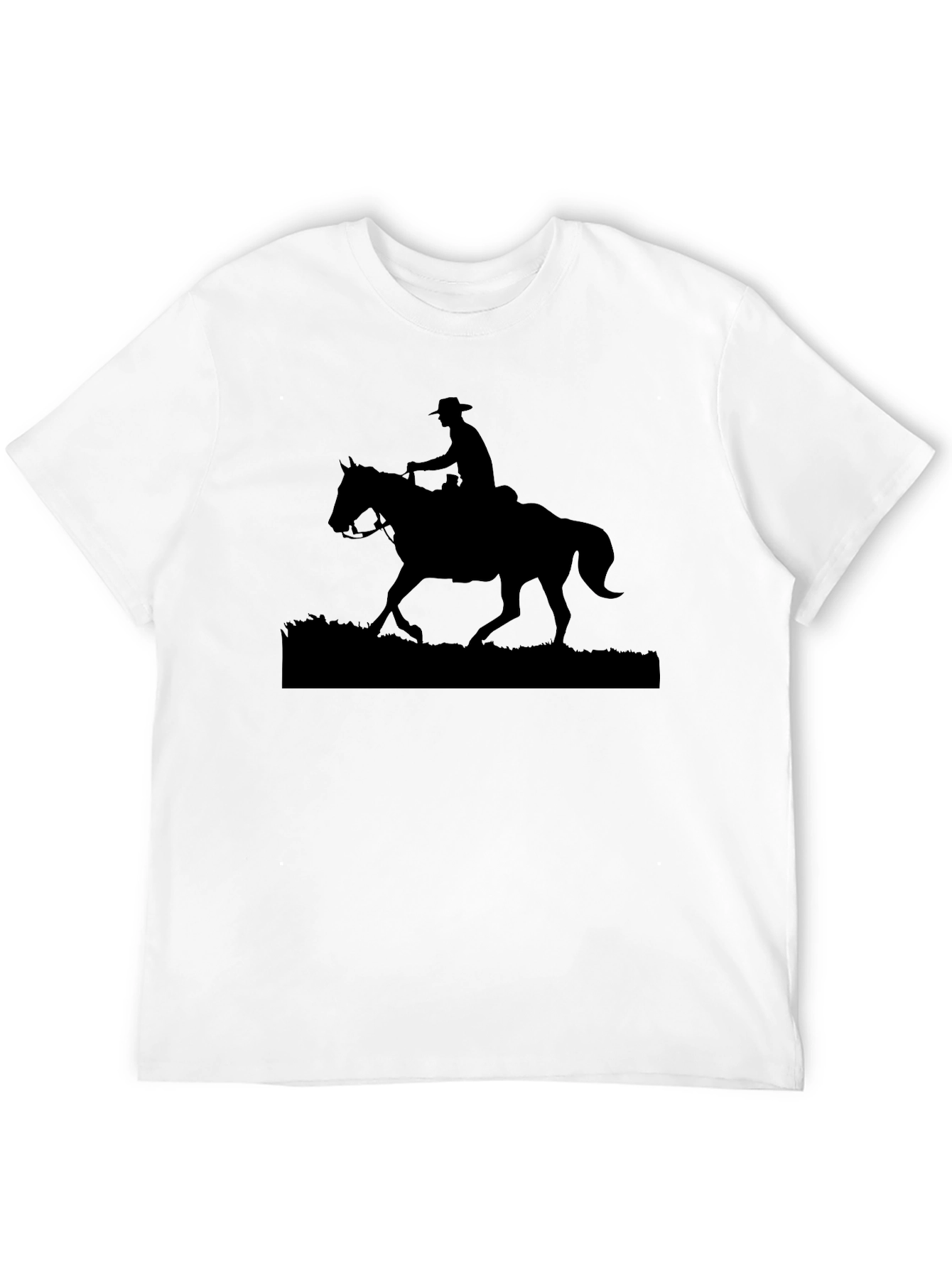 Cowboy Silhouette Black T-Shirt
