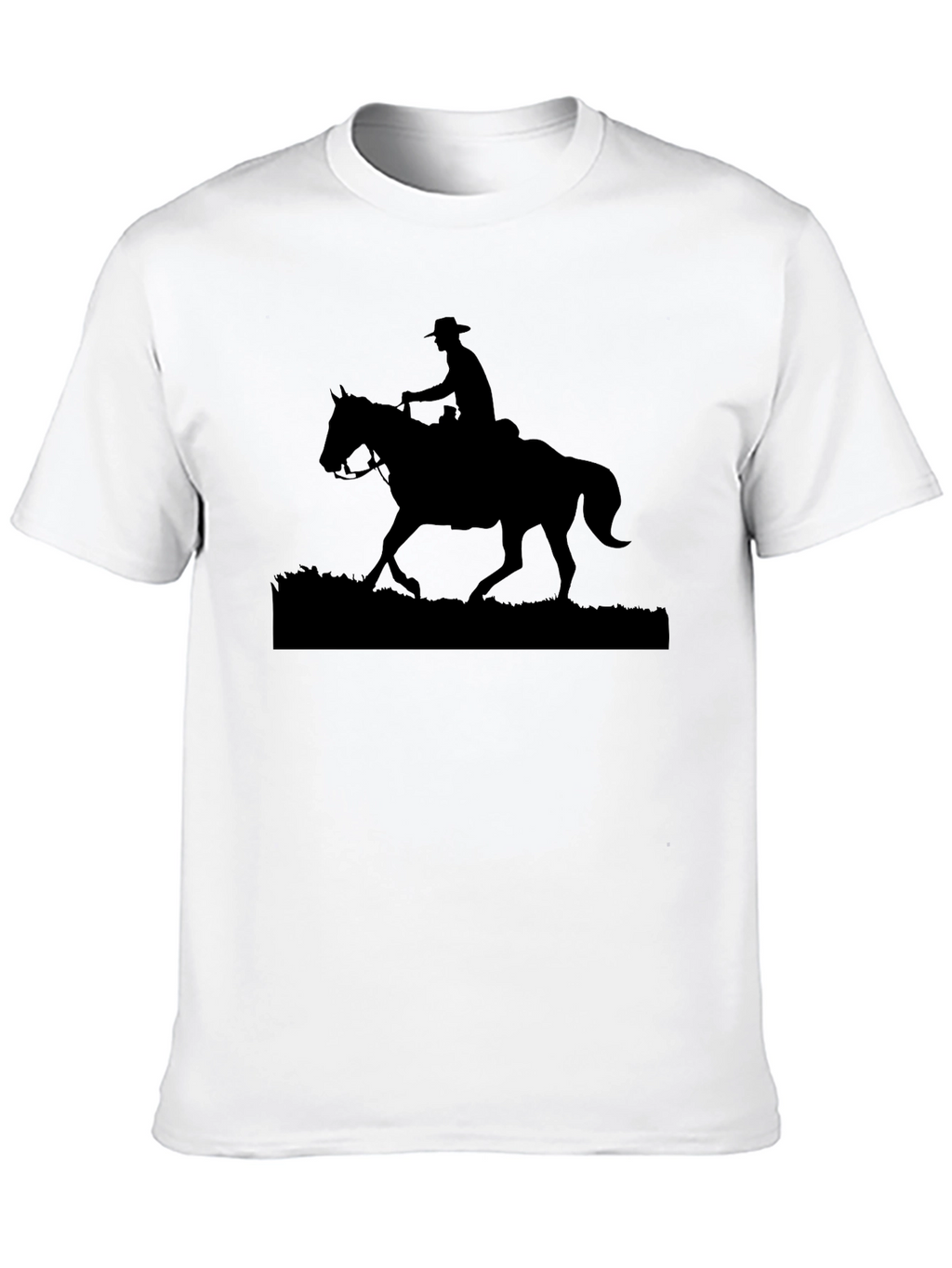 Cowboy Silhouette Black T-Shirt