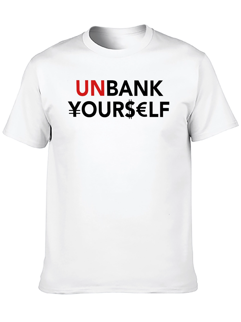 Unbank Yourself T-Shirt Black Cotton Blend