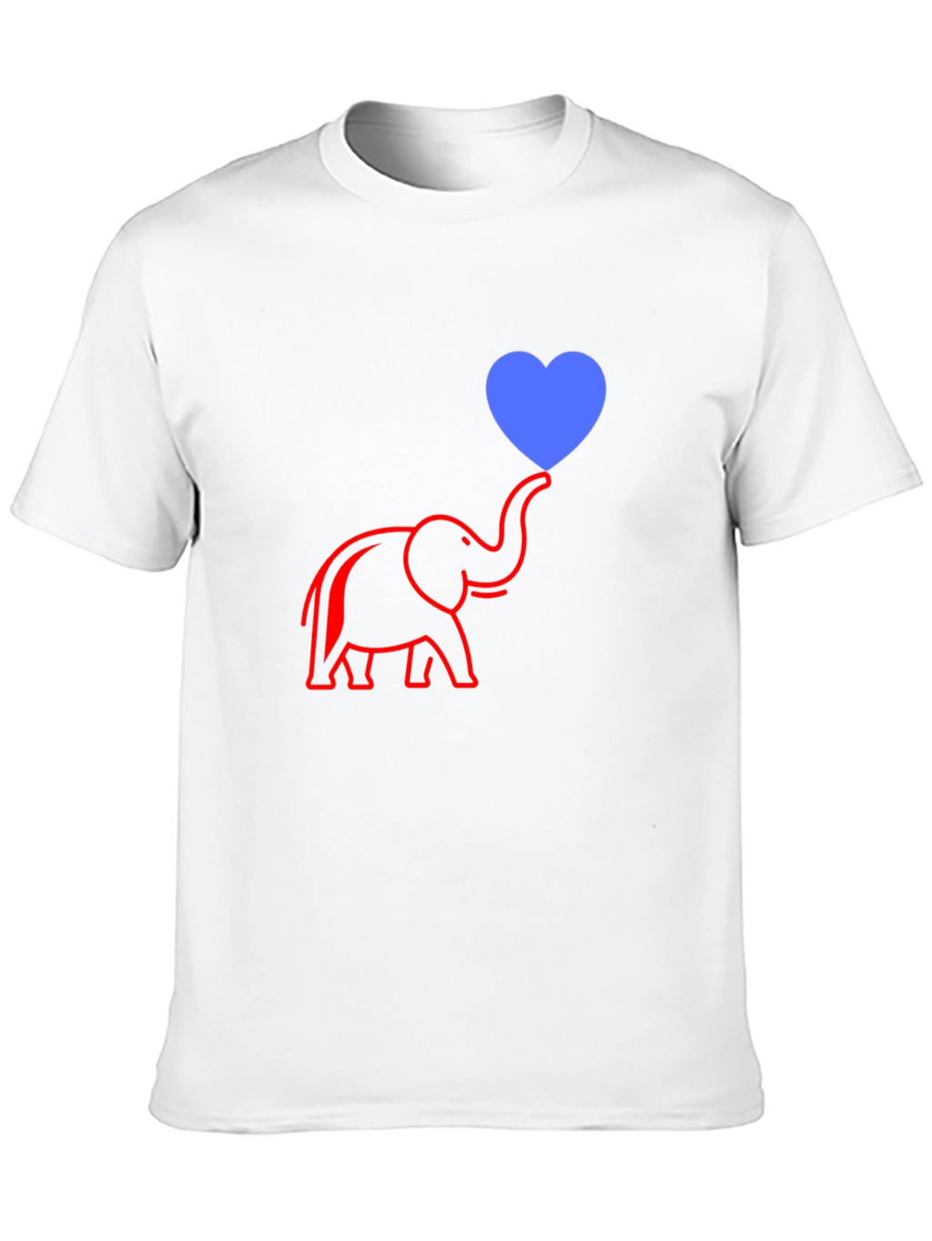 Elephant Heart Graphic Tee - Modern Casual Style