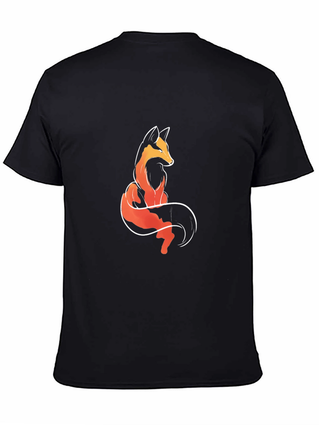 Fox Graphic Tee - Stylish Mens Black T-Shirt
