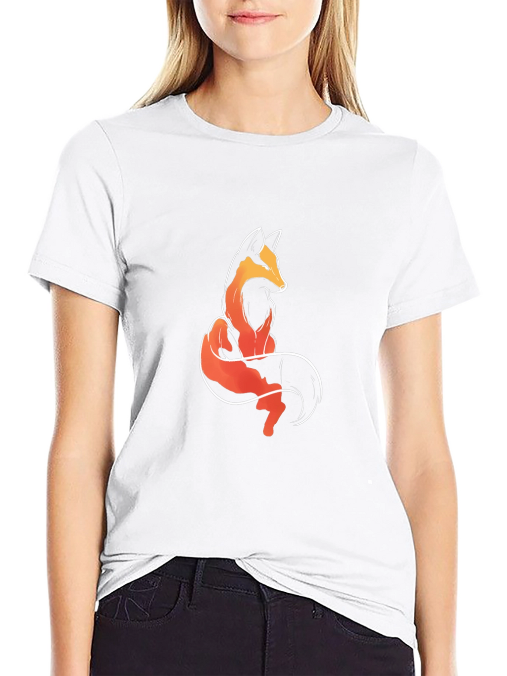 Fox Graphic Tee - Stylish Mens Black T-Shirt