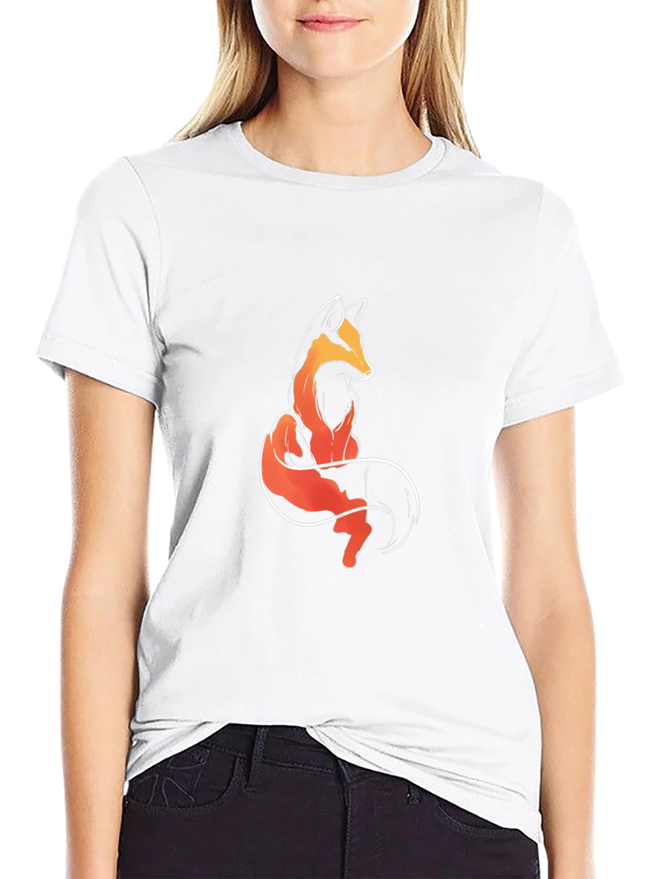 Fox Graphic Tee - Stylish Mens Black T-Shirt
