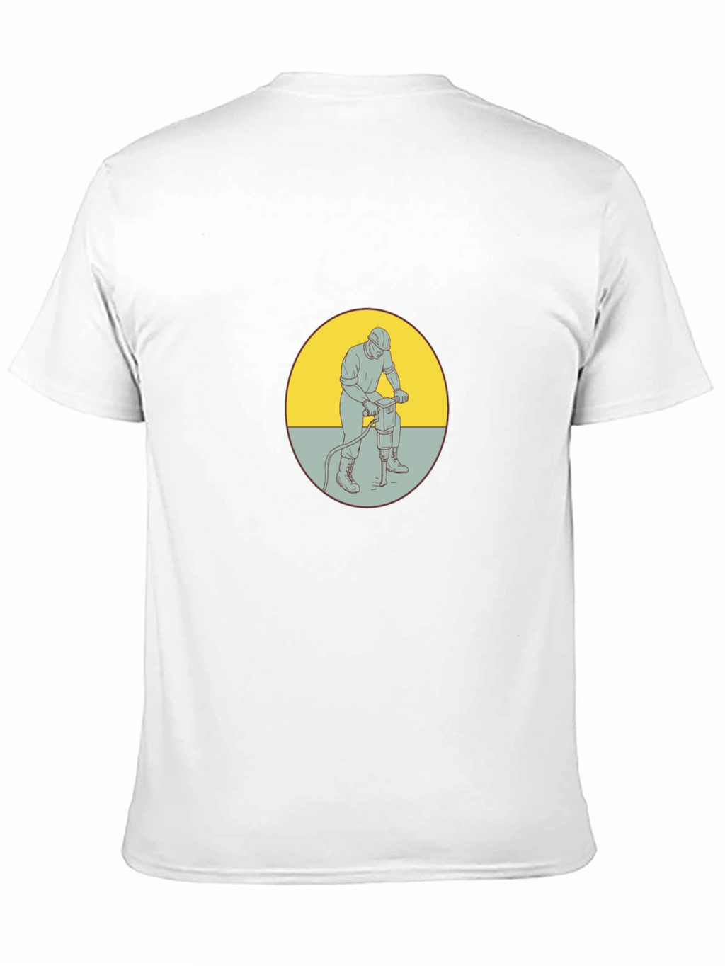 Construction Worker Graphic Tee - Black