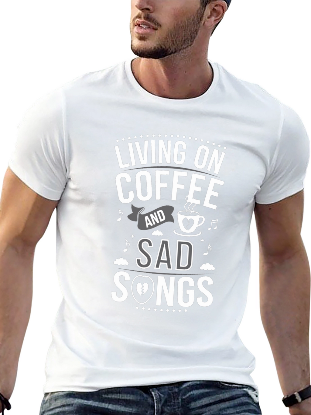 Living on Coffee & Sad Songs T-Shirt