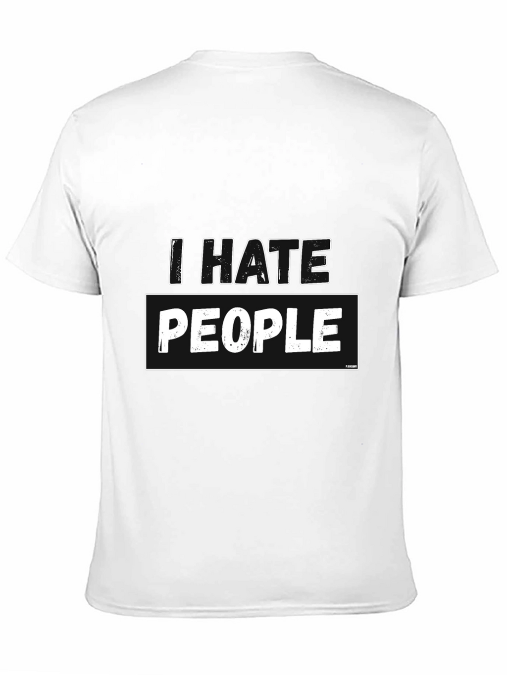 I Hate People Graphic Tee - Black Cotton T-Shirt