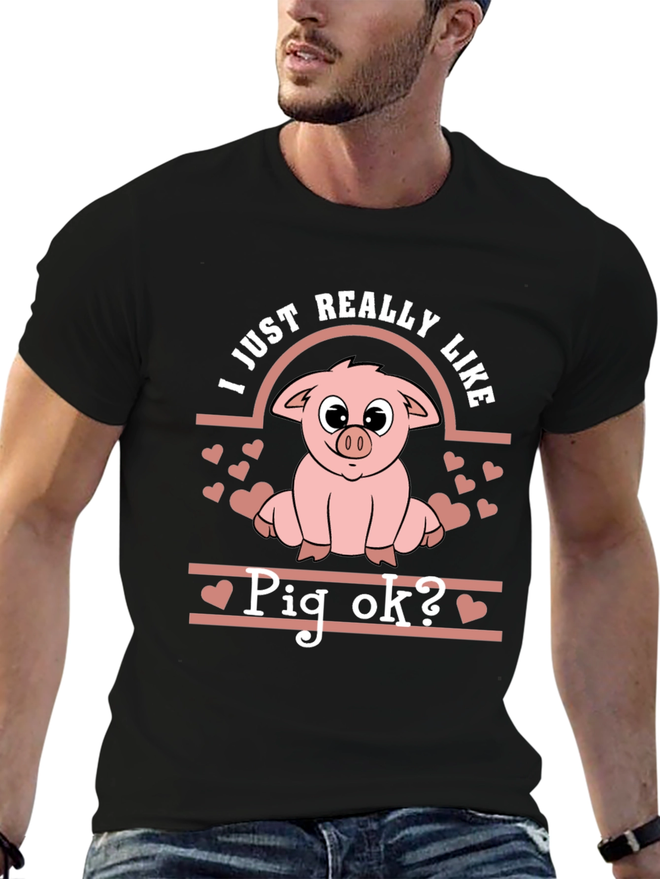 Cute Pig Lover T-Shirt - I Just Really Like Pigs