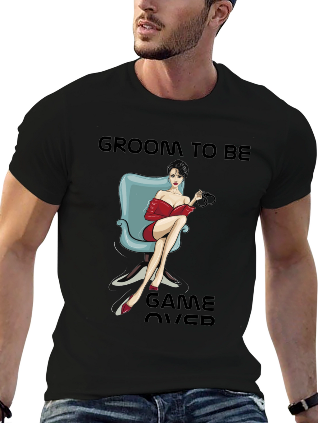 Groom To Be Game Over T-Shirt Novelty
