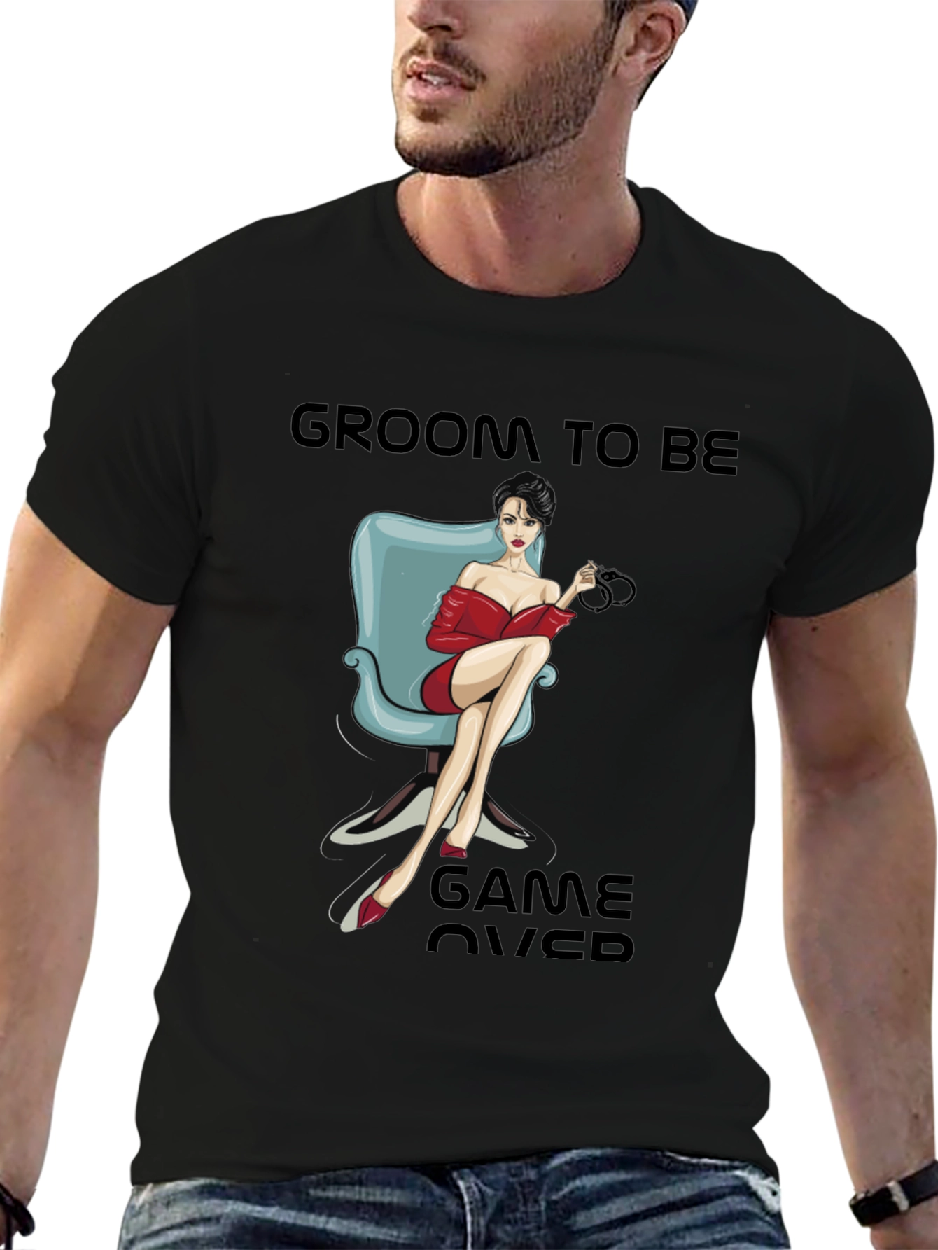 Groom To Be Game Over T-Shirt Novelty