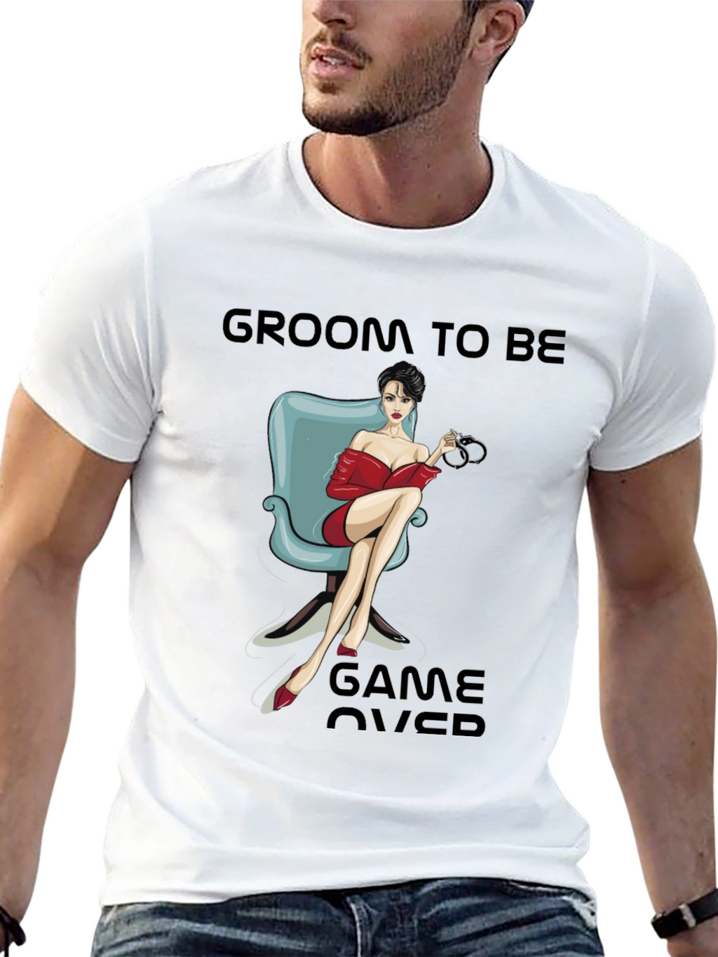Groom To Be Game Over T-Shirt Novelty
