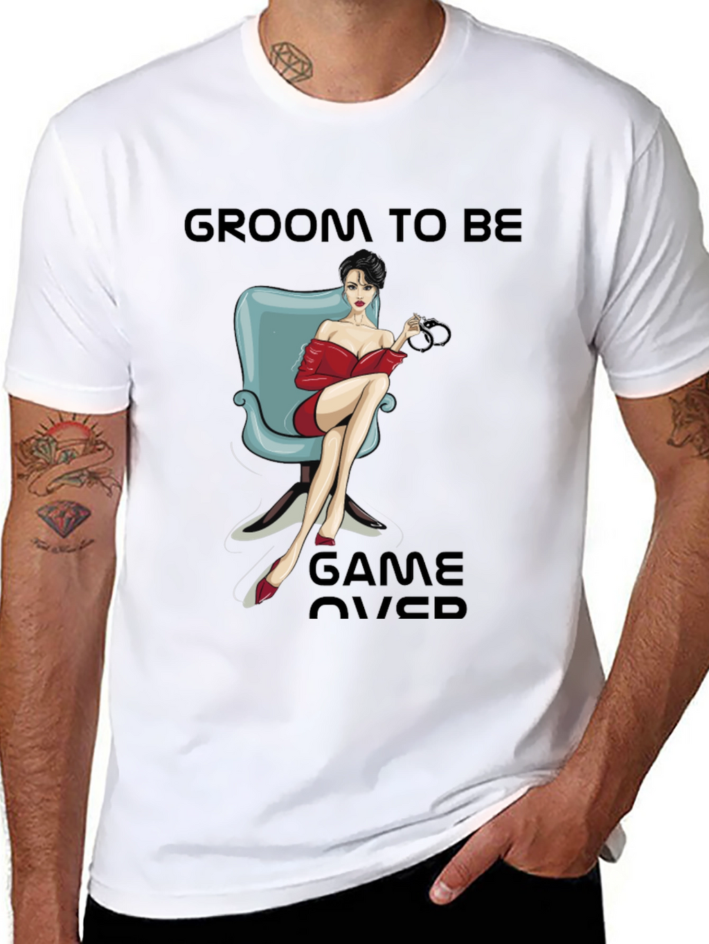 Groom To Be Game Over T-Shirt Novelty