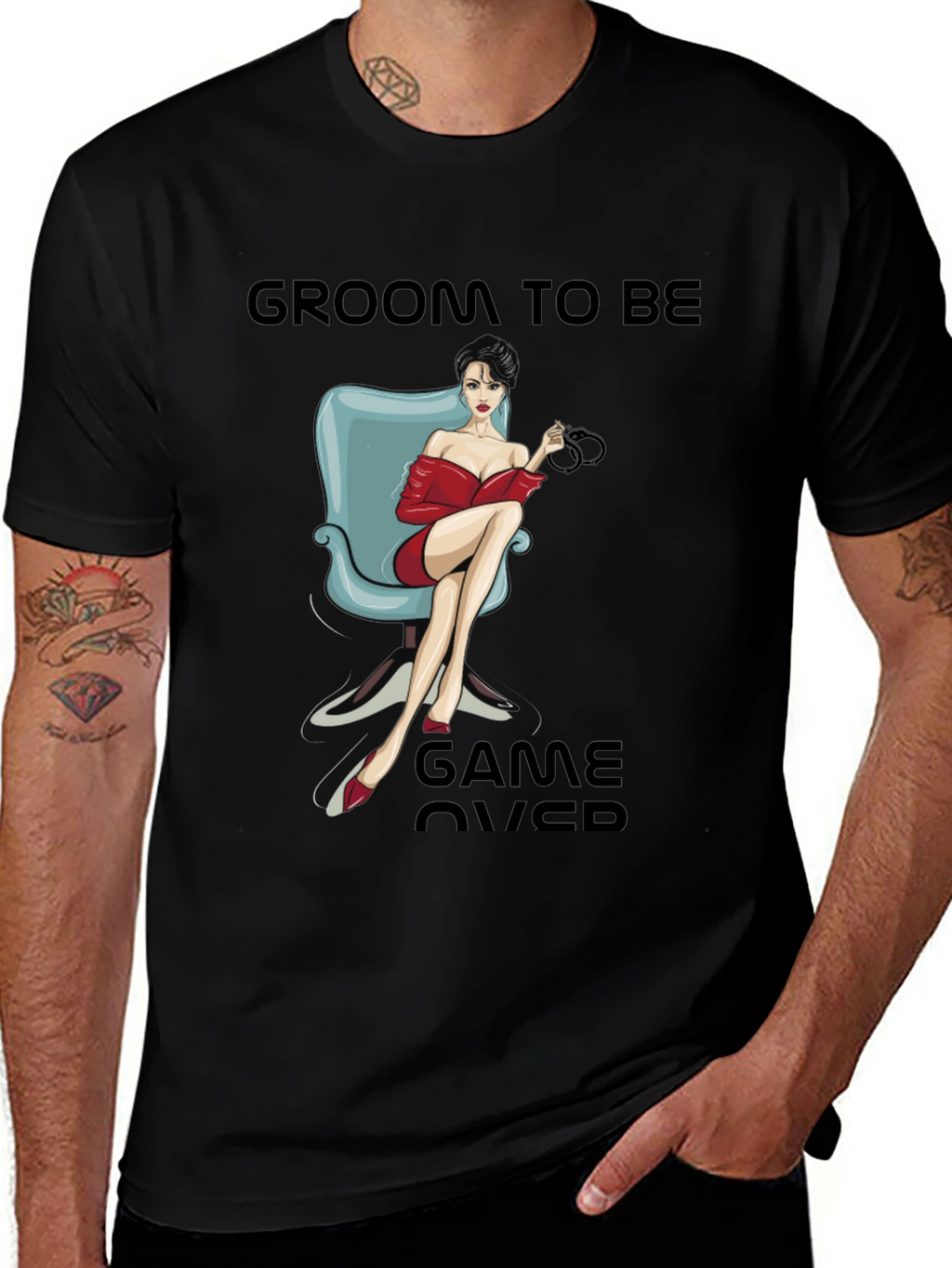 Groom To Be Game Over T-Shirt Novelty