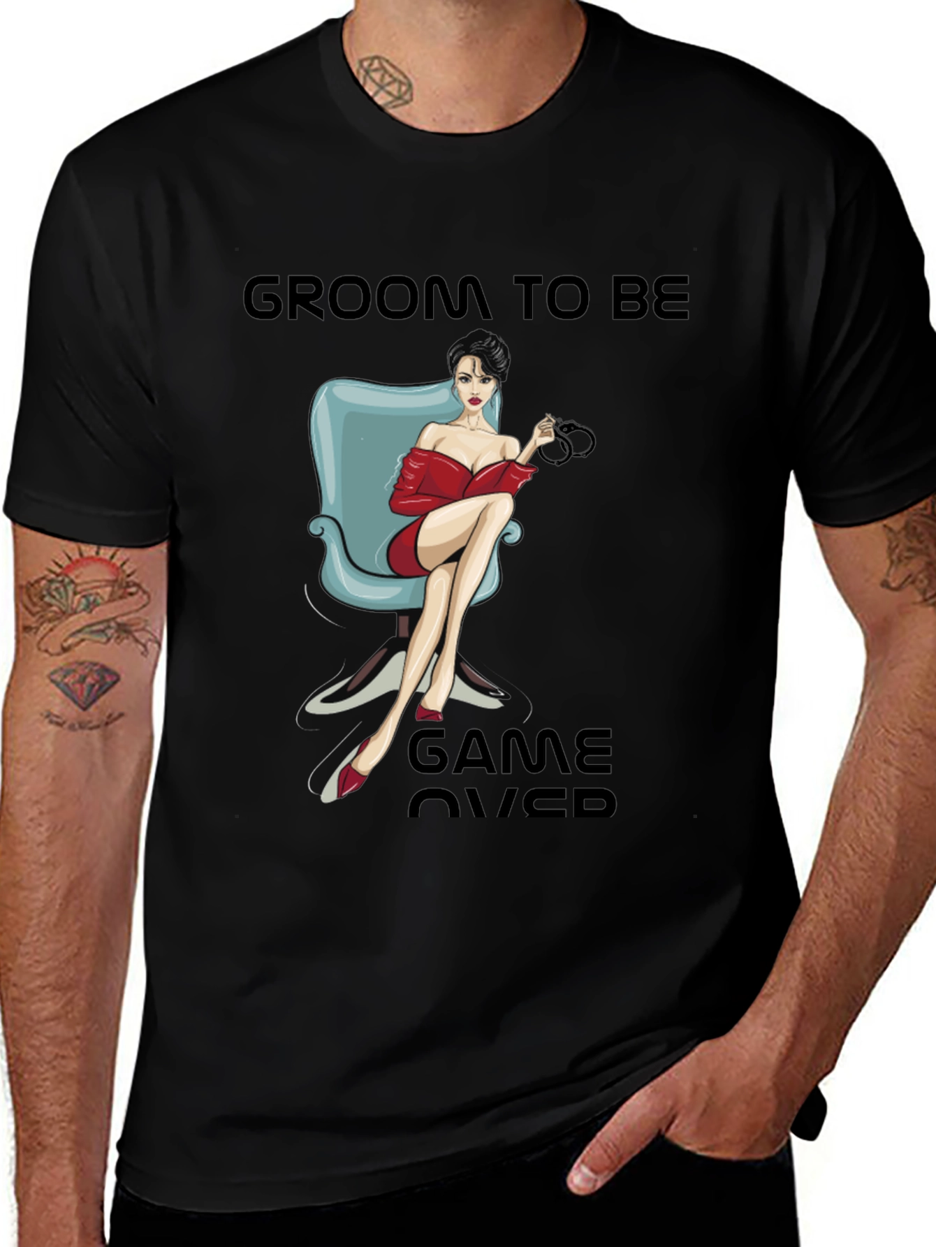 Groom To Be Game Over T-Shirt Novelty