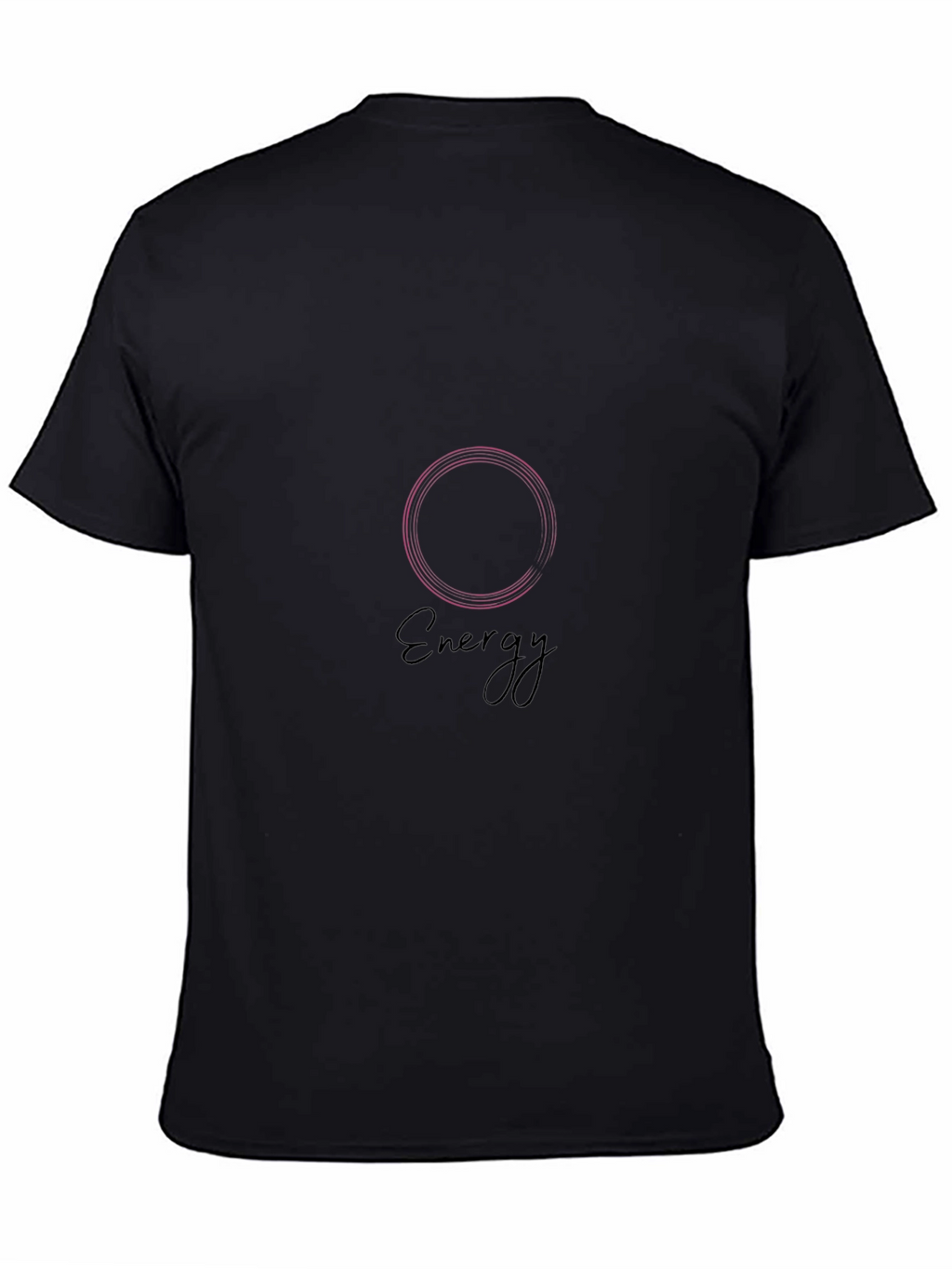 Energy Graphic Print Black T-Shirt