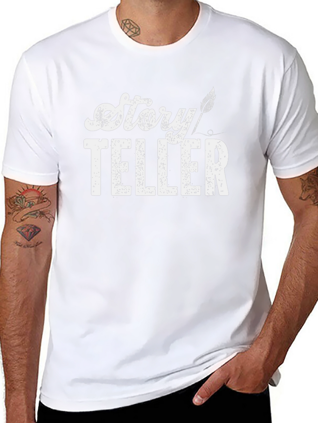 Story Teller Graphic T-Shirt - Black Cotton Tee