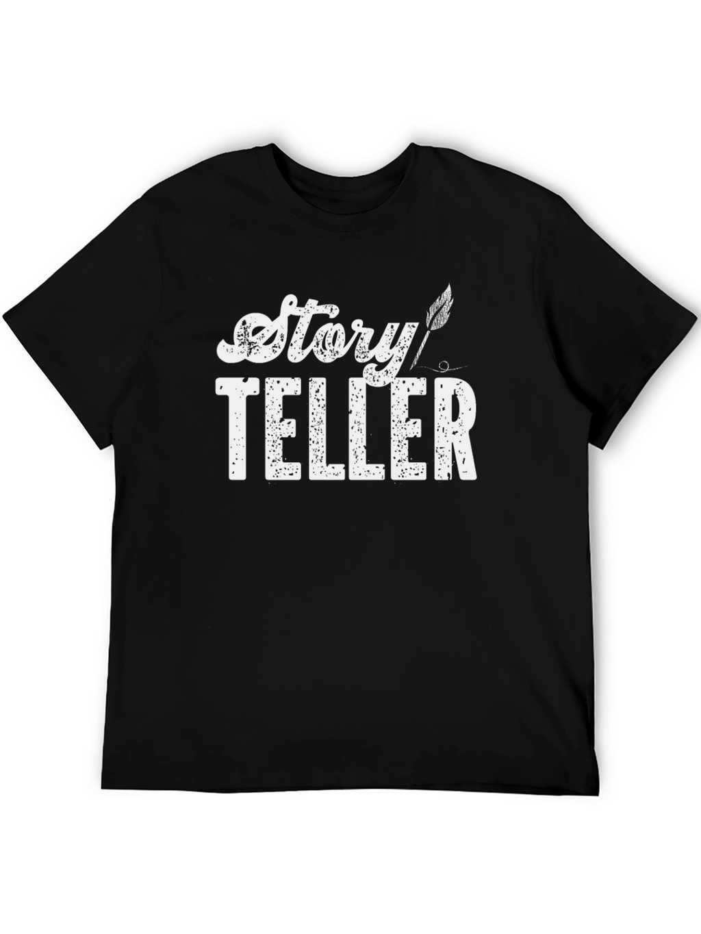 Story Teller Graphic T-Shirt - Black Cotton Tee