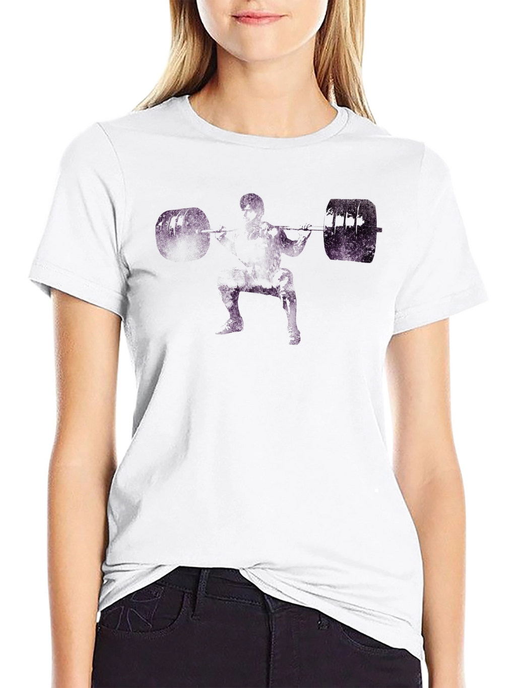 Weightlifter Graphic T-Shirt - Black