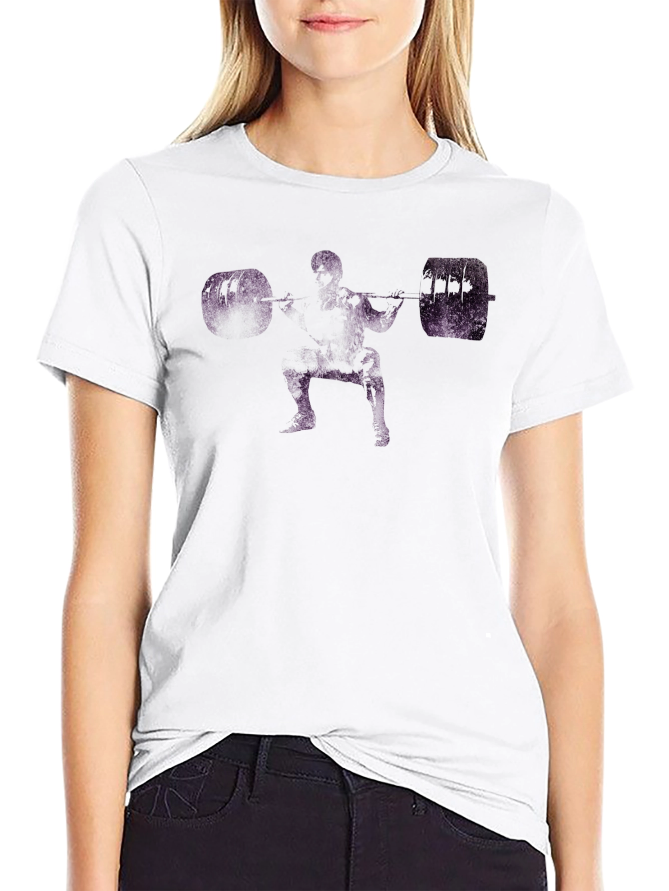 Weightlifter Graphic T-Shirt - Black