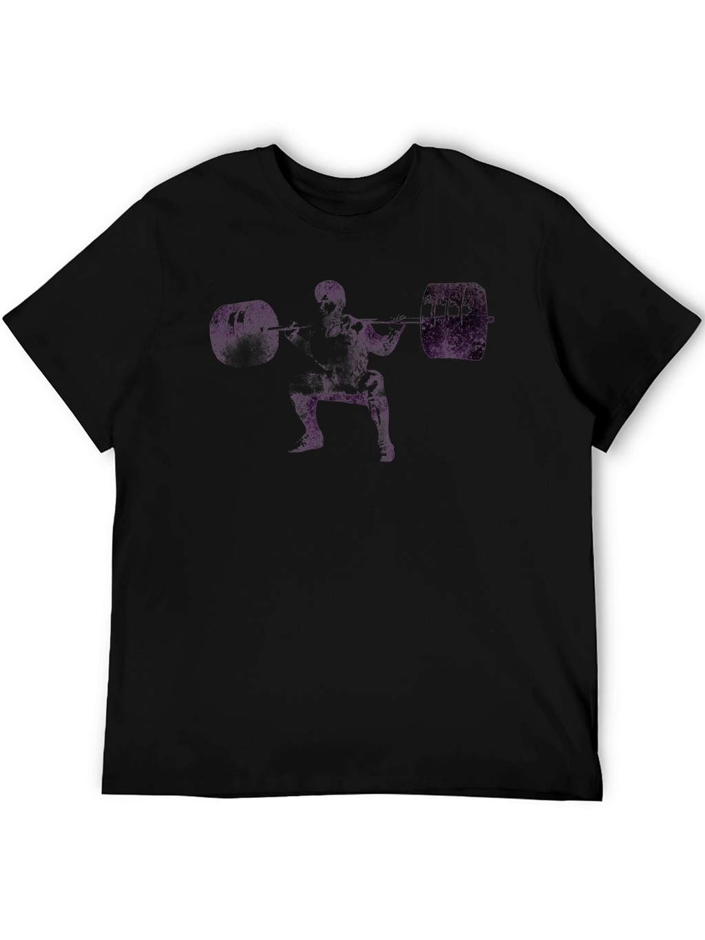 Weightlifter Graphic T-Shirt - Black