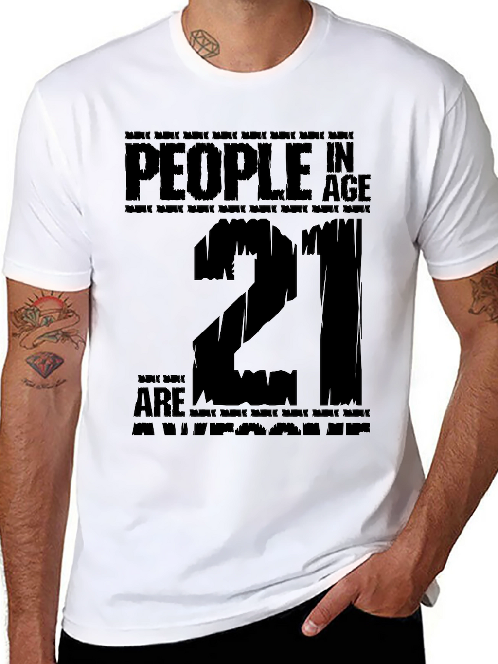 Awesome 21 Year Old Birthday Gift T-Shirt