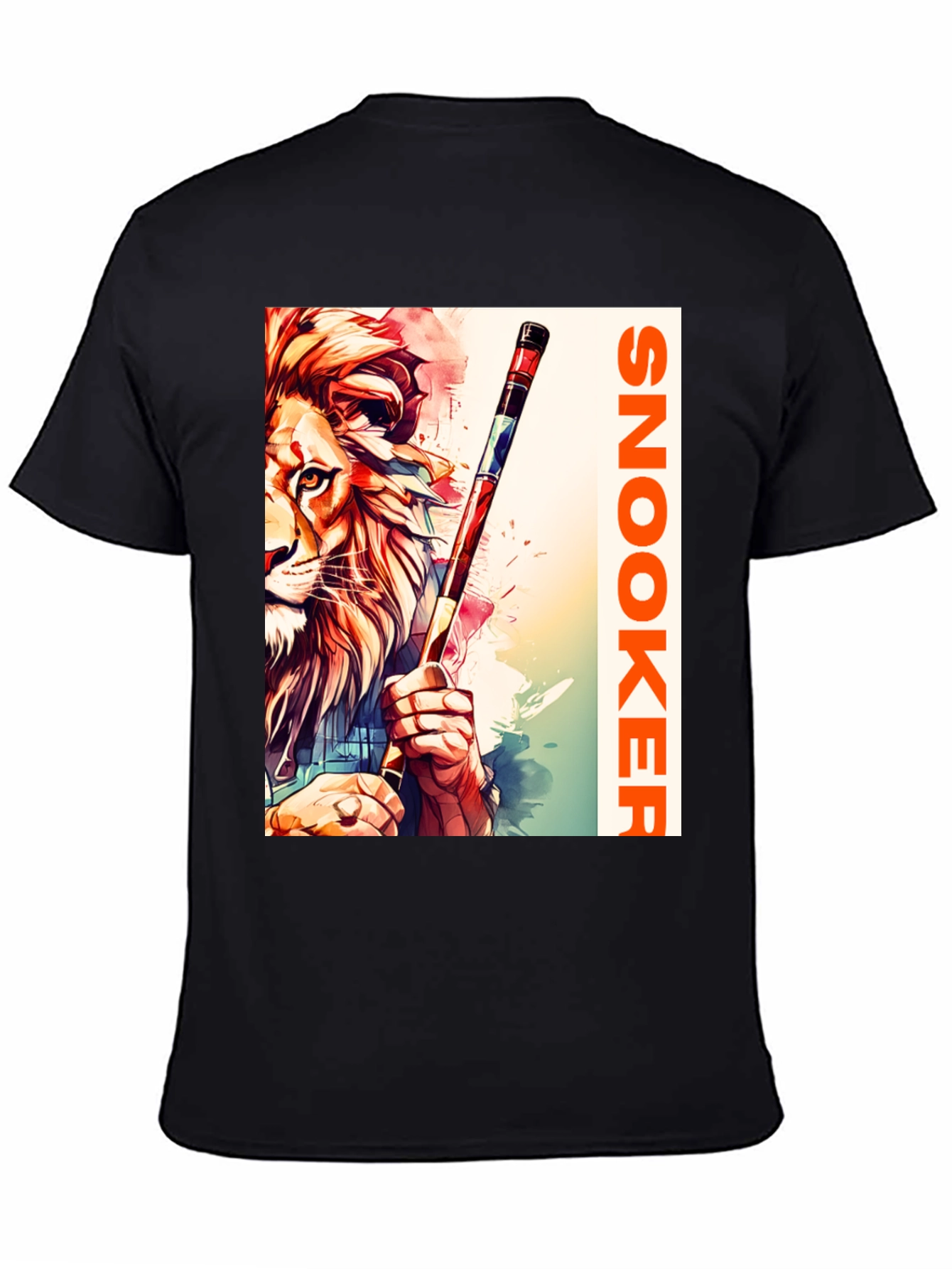 Snooker Lion Graphic Tee - Unique Design T-Shirt