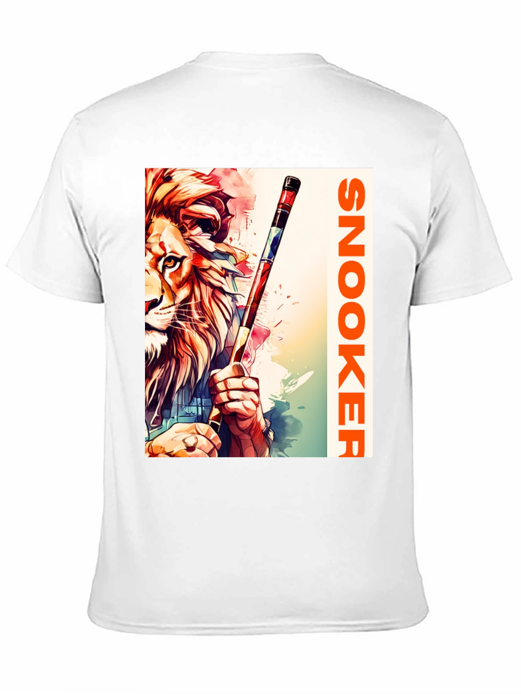 Snooker Lion Graphic Tee - Unique Design T-Shirt