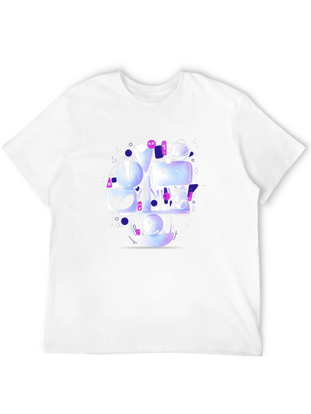 Funky Graphic Print Crew Neck T-Shirt