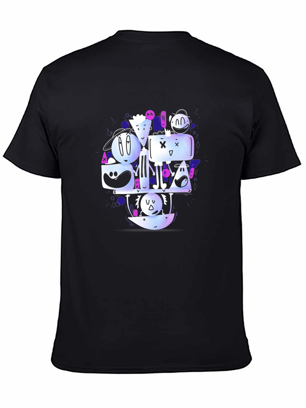 Funky Graphic Print Crew Neck T-Shirt