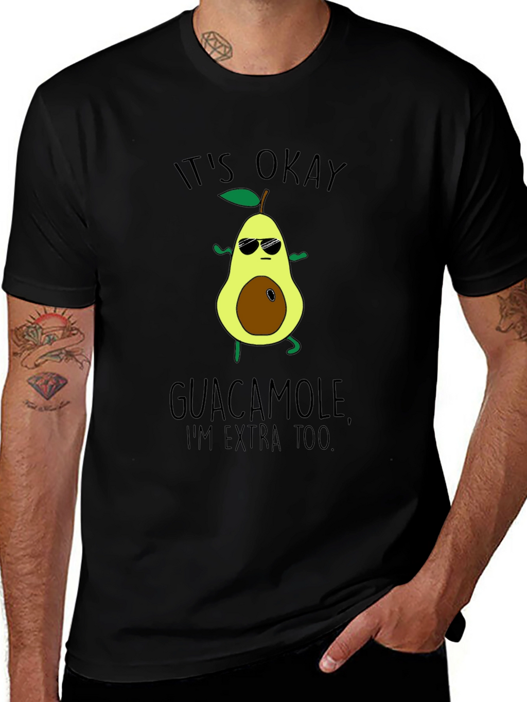 Funny Avocado Graphic T-Shirt