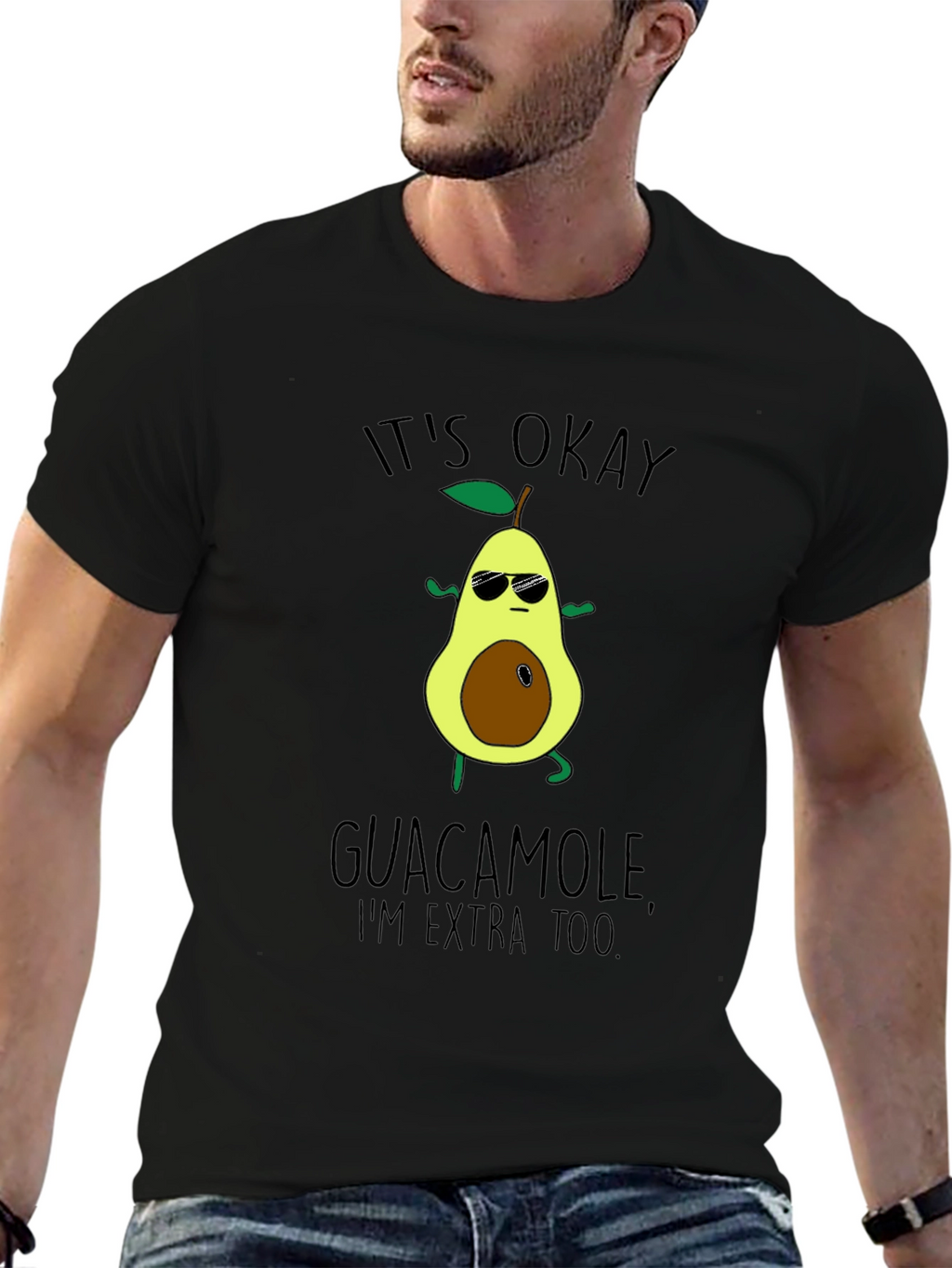 Funny Avocado Graphic T-Shirt