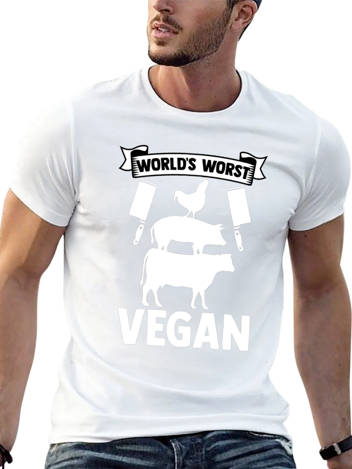 Worlds Worst Vegan Graphic Tee