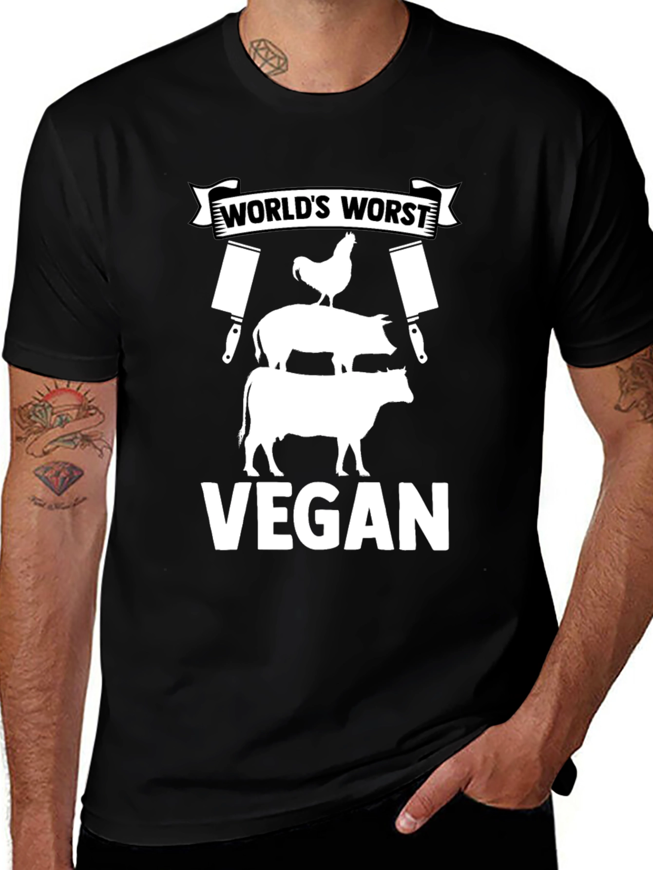 Worlds Worst Vegan Graphic Tee