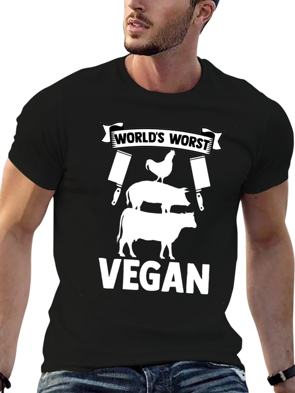 Worlds Worst Vegan Graphic Tee