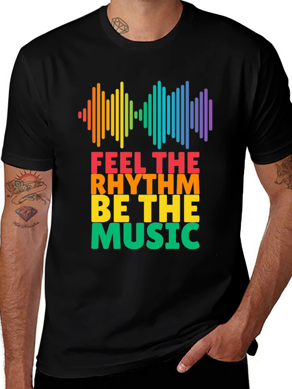 Feel The Rhythm Music T-Shirt