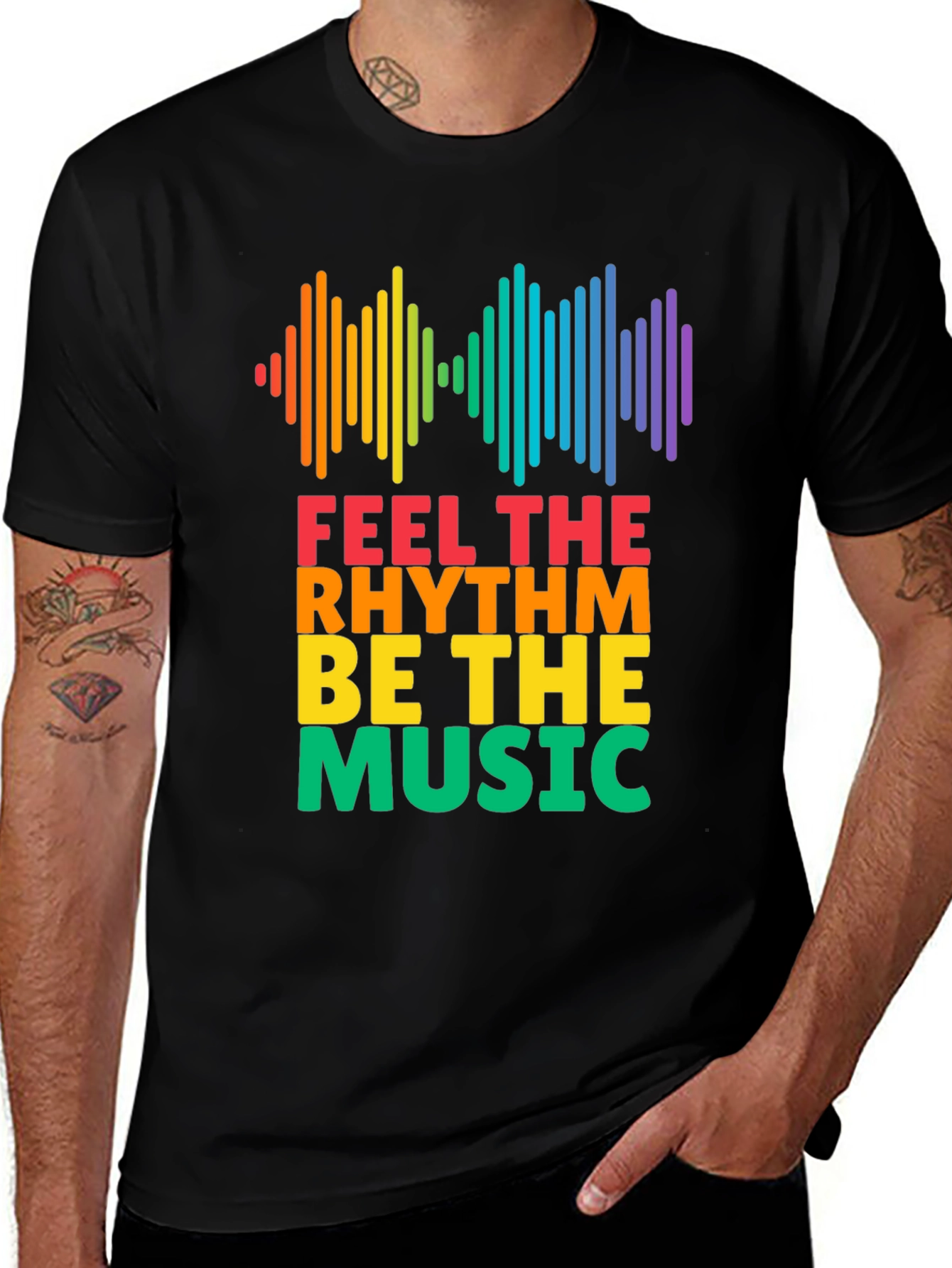 Feel The Rhythm Music T-Shirt