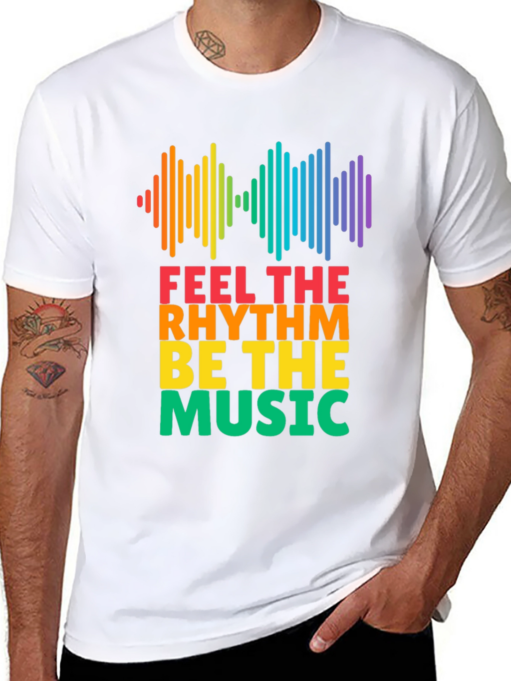 Feel The Rhythm Music T-Shirt