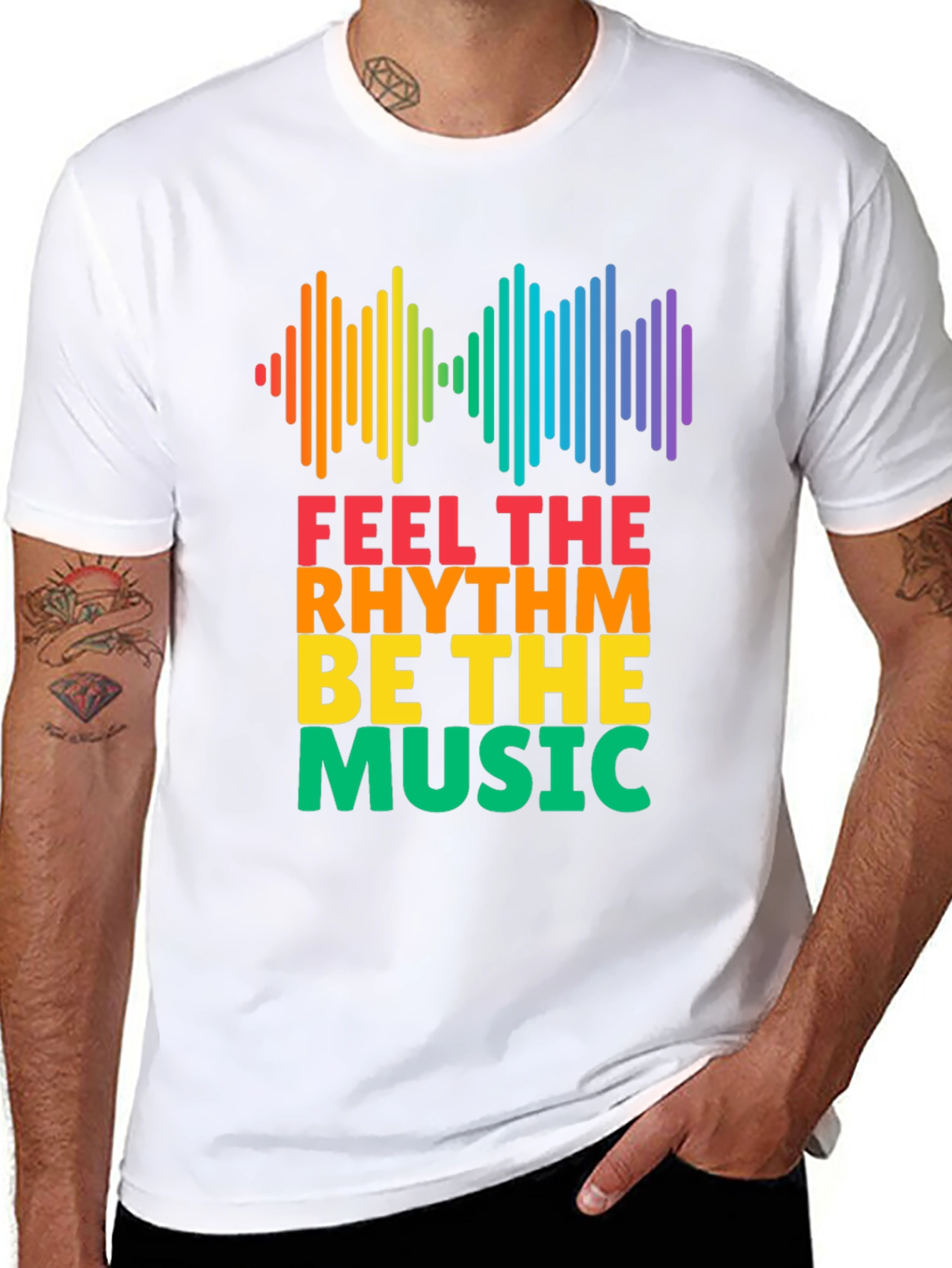 Feel The Rhythm Music T-Shirt