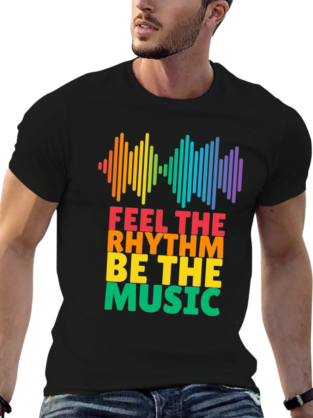 Feel The Rhythm Music T-Shirt