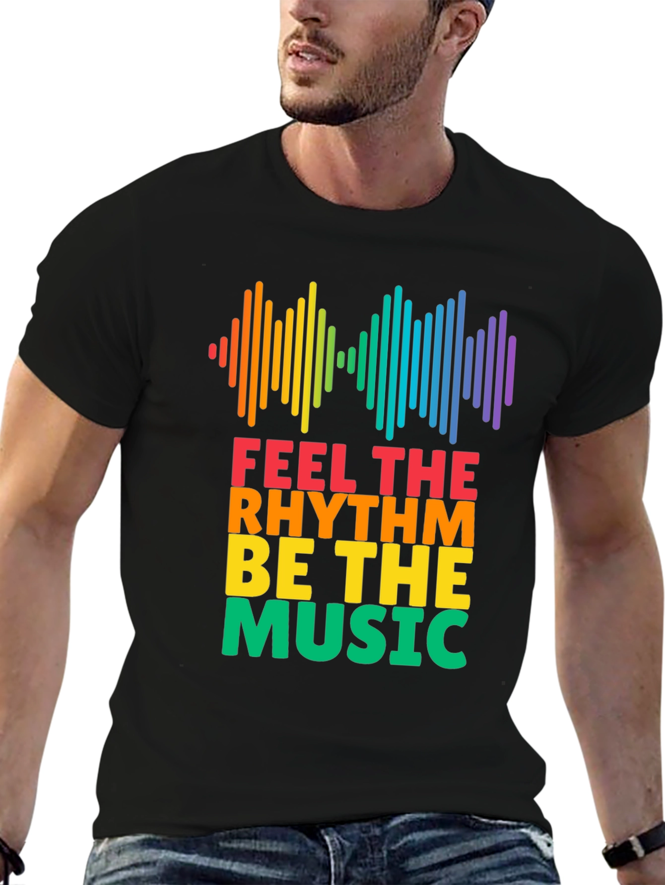 Feel The Rhythm Music T-Shirt