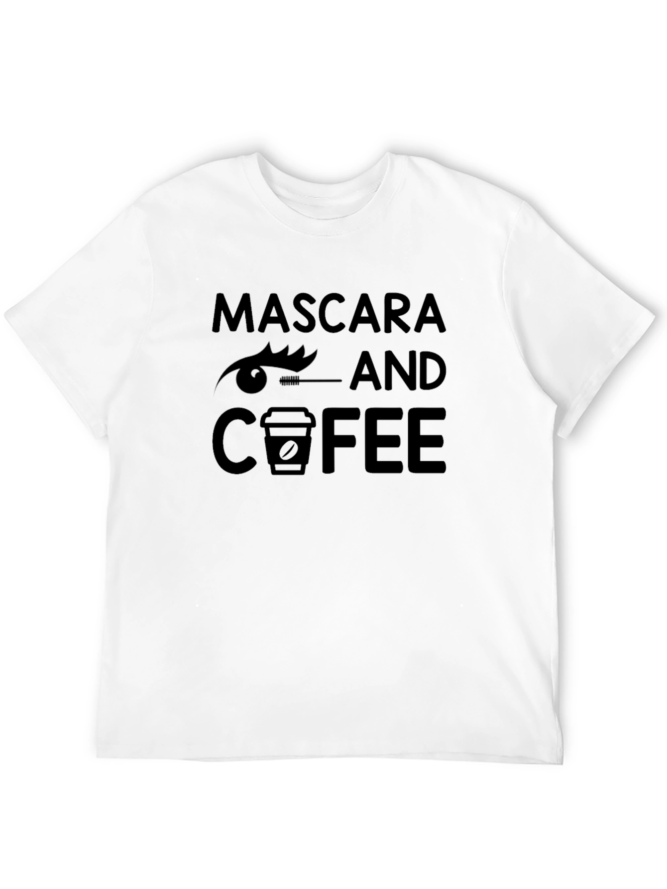 Mascara and Coffee Graphic Tee