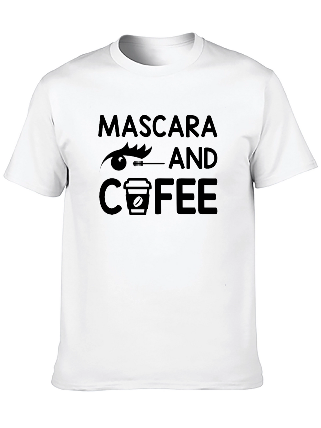 Mascara and Coffee Graphic Tee