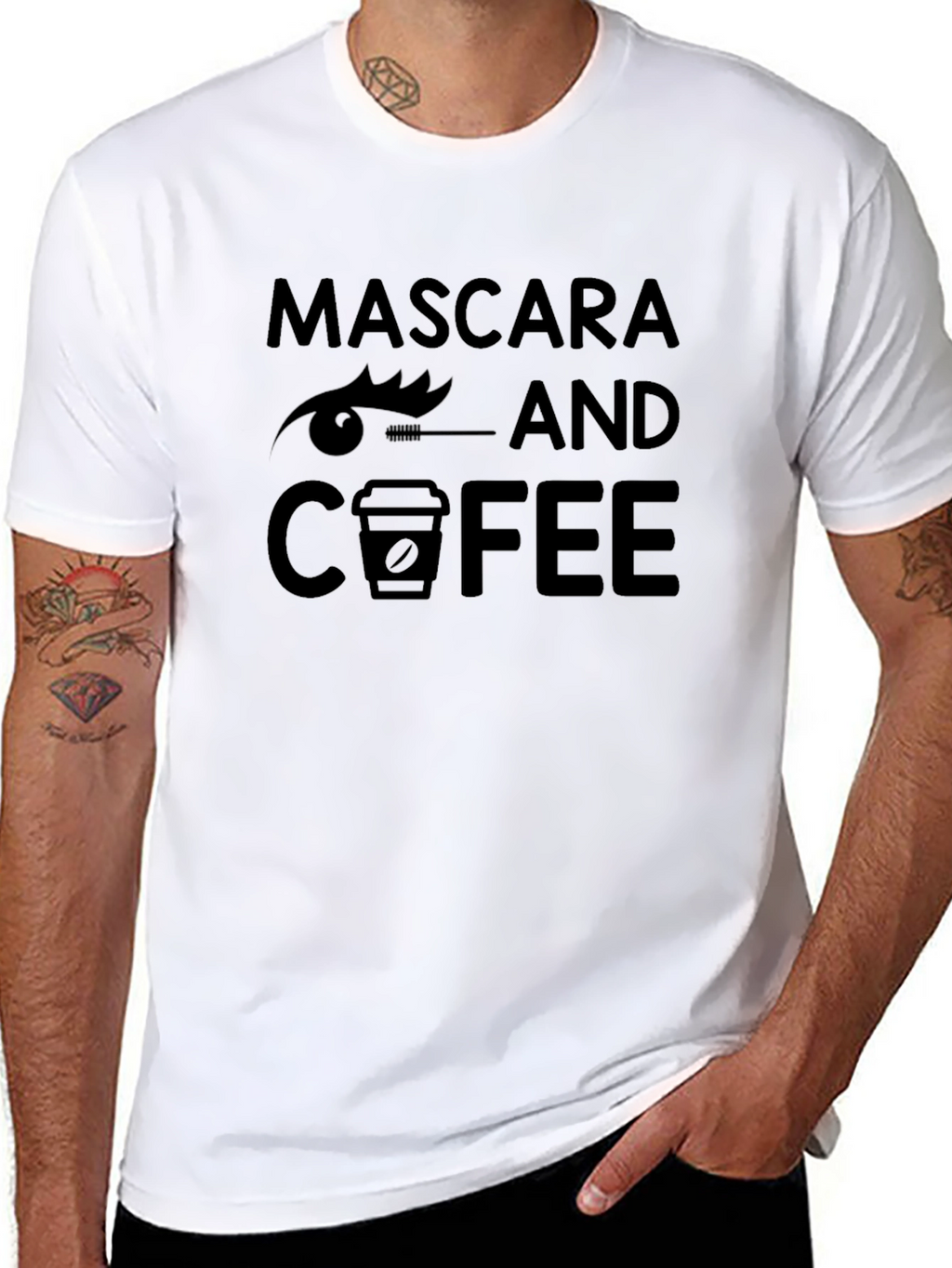 Mascara and Coffee Graphic Tee