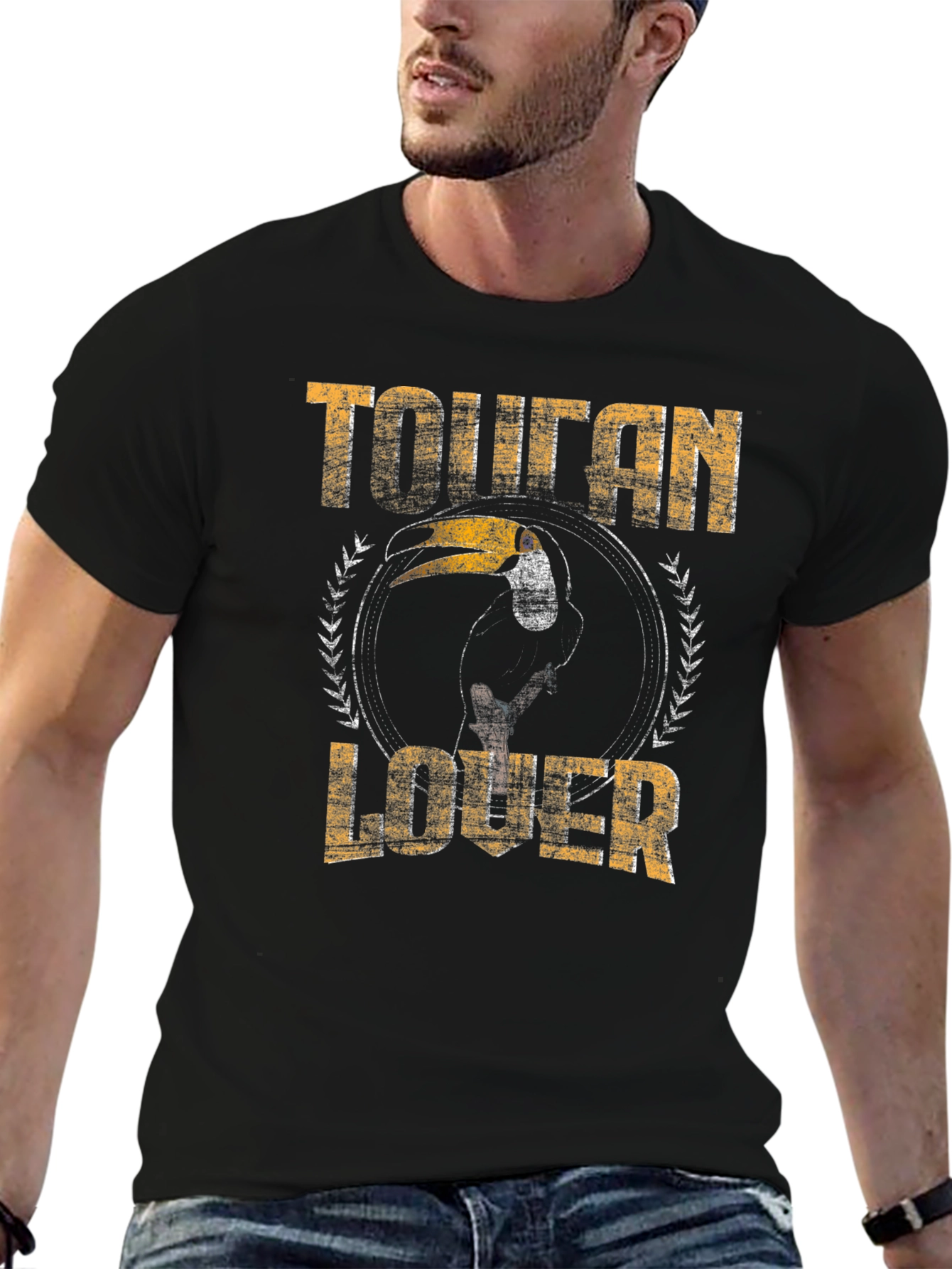 Toucan Lover Graphic Print T-Shirt