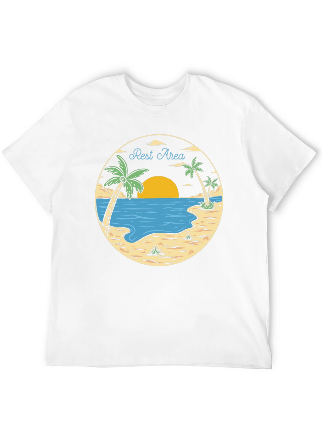 Rest Area Tropical Graphic T-Shirt
