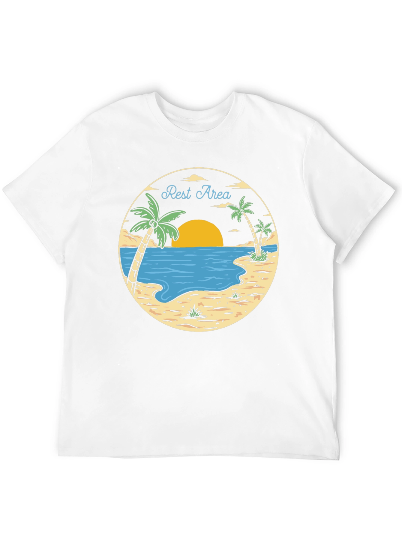Rest Area Tropical Graphic T-Shirt