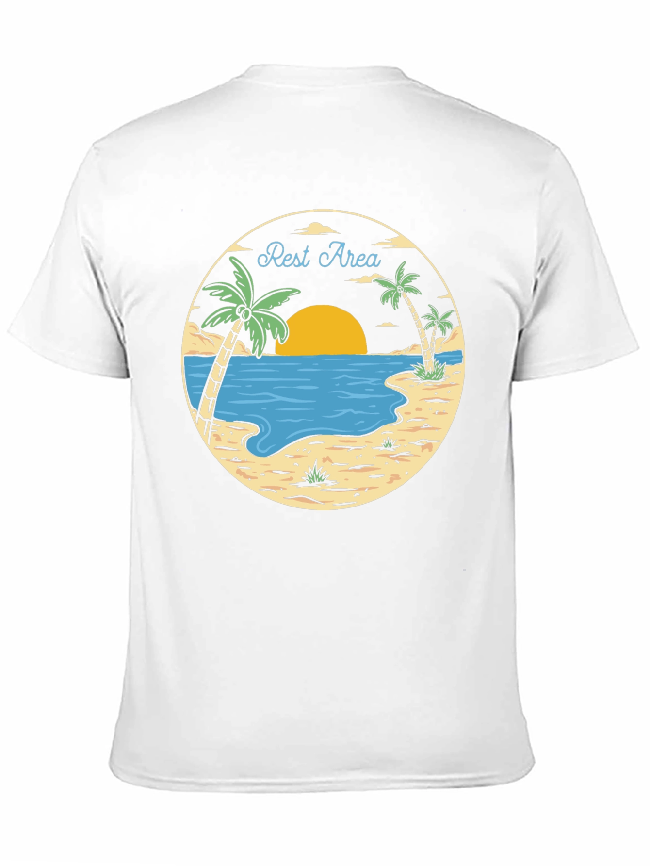 Rest Area Tropical Graphic T-Shirt