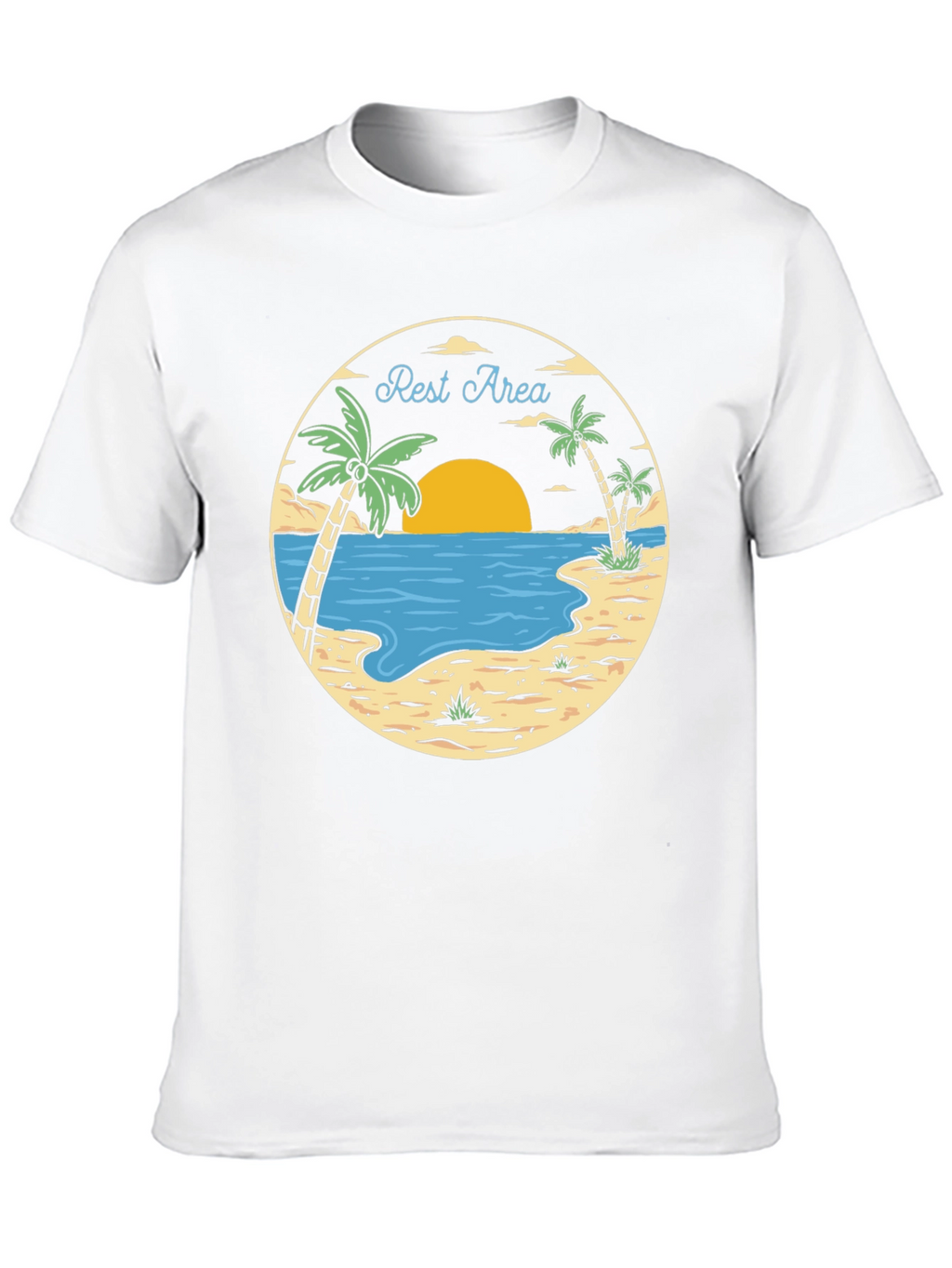 Rest Area Tropical Graphic T-Shirt