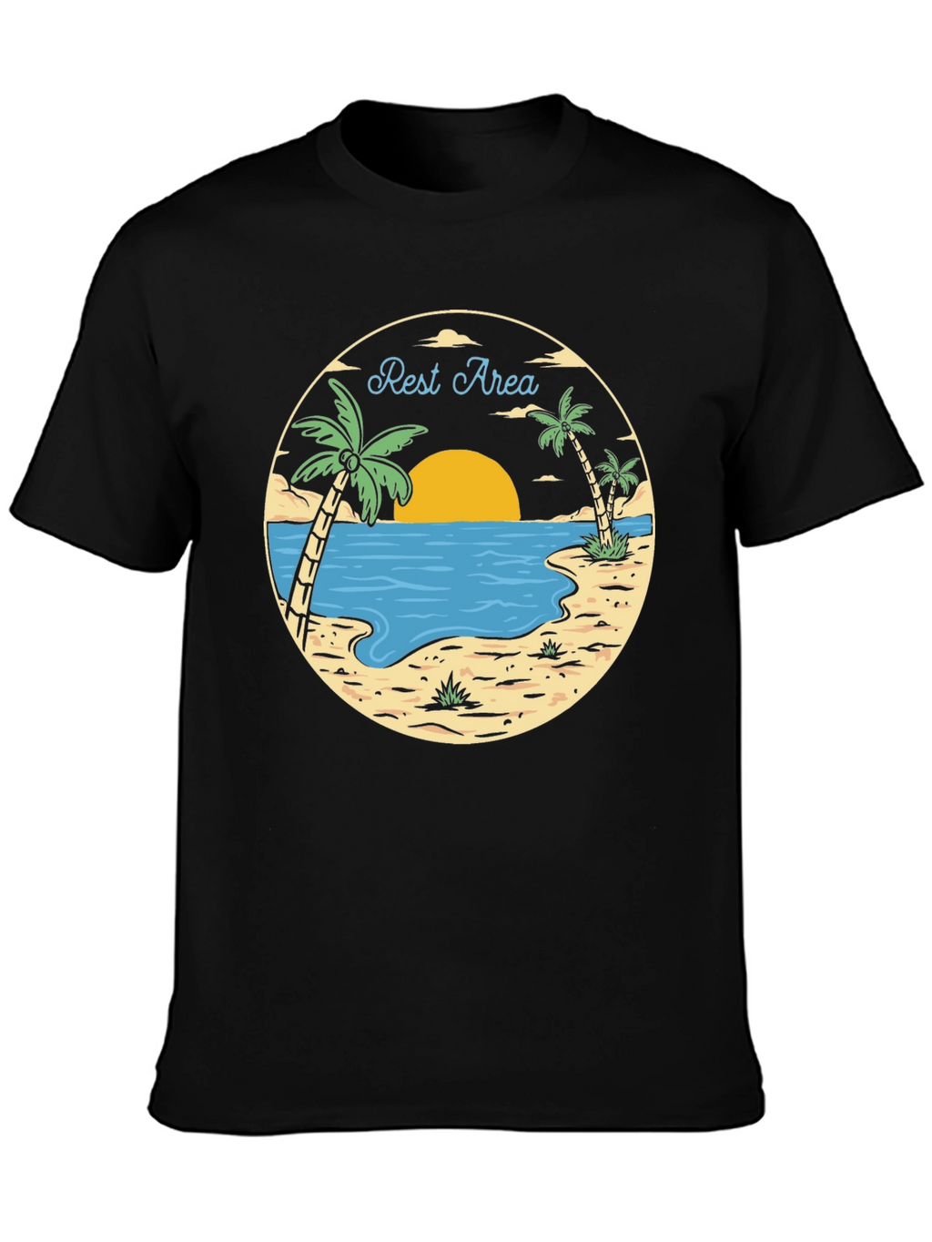 Rest Area Tropical Graphic T-Shirt